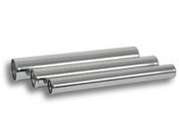 Vibrant 1in O.D. Universal Aluminum Tubing (18in Long Straight Pipe) - Polished