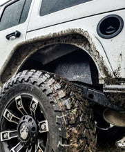 Load image into Gallery viewer, DV8 Offroad 07-18 Jeep Wrangler JK Rear Aluminum Inner Fender - Black