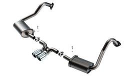 Borla 17-22 Porsche Cayman/Boxster 718 2.0L 4 Cyl. AT/MT RWD 2DR 2.25in S-Type Exhaust