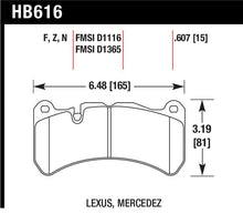 Load image into Gallery viewer, Hawk 08-09 Lexus IS-F HP+ Street Front Brake Pads