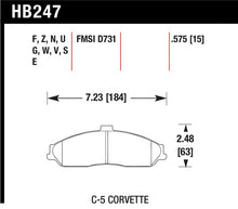 Load image into Gallery viewer, Hawk 97-06 Corvette (incl C5 Z06) HP+ Street Front Brake Pads