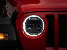 Load image into Gallery viewer, Raxiom 18-23 Jeep Wrangler JL Axial Series 9-In Angel Eye LED Headlights- Black Housing (Clear Lens)