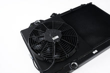 Load image into Gallery viewer, CSF 01-07 Mitsubishi Evo 7/8/9 Full-Slim Radiator w/12in Fan &amp; Shroud/-16AN - Black