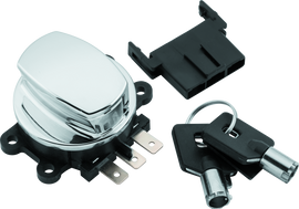 Twin Power 94-13 FLHR Chrome 96-10 Softail 93-08 FXDWG Fat Bob Style Ignition Switch