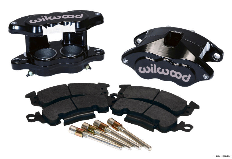 Wilwood D52 Front Caliper Kit - Black Powder 2.00 / 2.00in Piston 1.28in Rotor