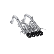 Load image into Gallery viewer, MBRP 14-19 Corvette 6.2L (NPP Models Only) T304SS 3in Cat-Back Dual Split w/ Quad Carbon Fiber Tips