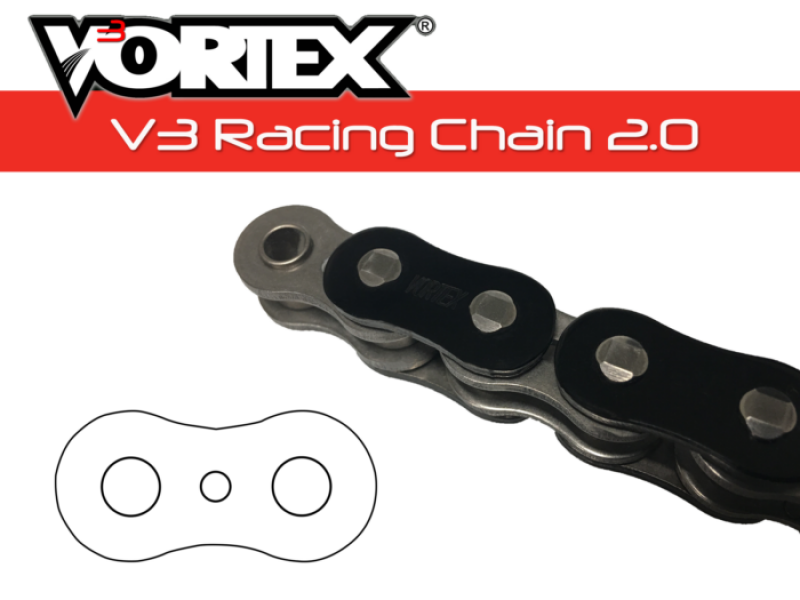 Vortex Racing V3 2.0 Chain 520SX3-108- Black