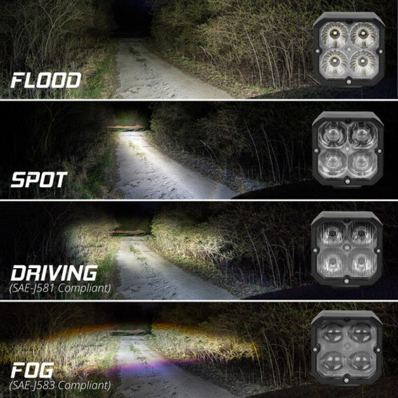 XKGlow XKmax RGBW Addressable Cube Light Kit - Driving Beam