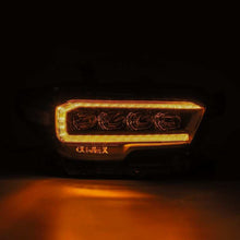 Load image into Gallery viewer, AlphaRex 16-20 Toyota Tacoma NOVA LED Projector Headlights Plank Style Black w/Activation Light