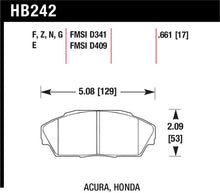 Load image into Gallery viewer, Hawk 86-01 Acura (Various) / 88-93 Honda (Various) DTC-60 Race Front Brake Pads