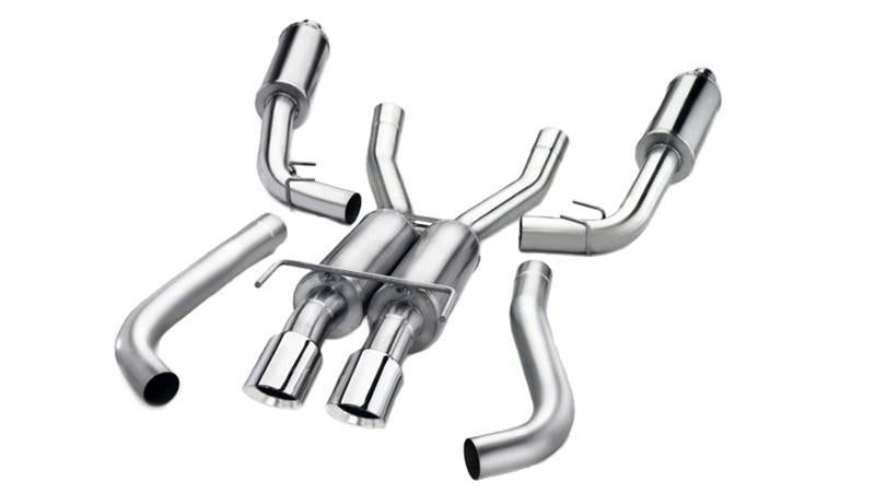 Corsa 2011-2014 Ford F-150 Raptor 6.2L V8 133in Wheelbase Black Xtreme Cat-Back Exhaust