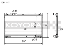 Load image into Gallery viewer, Koyo 06-13 Lexus IS250/IS350 2.5L/3.5L (6MT/AT) Radiator