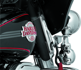 Kuryakyn Custom Teardrop Tie-Down Brackets 83-13 Touring Chrome