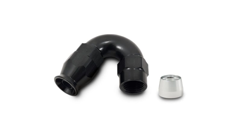 Vibrant -10AN 150 Degree Hose End Fitting for PTFE Lined Hose