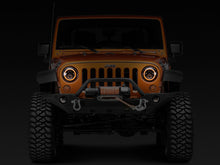 Load image into Gallery viewer, Raxiom 97-18 Jeep Wrangler TJ/JK Axial Halo Headlights w/ DRL Amber Signals- Black Hsng (Clear Lens)