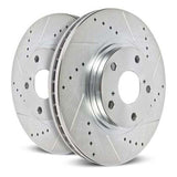 Power Stop 24-25 Ford Mustang Rear Drilled & Slotted Rotor (Pair)