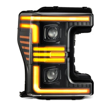 Load image into Gallery viewer, AlphaRex 17-19 Ford F-250/350/450/550 Super Duty PRO-Series Proj Headlights Alpha-Bk w/SS &amp; DRL