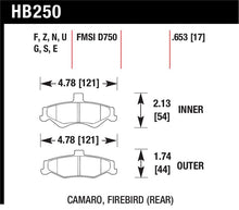 Load image into Gallery viewer, Hawk 1998-2002 Chevrolet Camaro SS 5.7 HPS 5.0 Rear Brake Pads