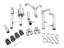 Load image into Gallery viewer, AWE Tuning 4th Gen GM 1500 5.3L 0FG Cat-Back Split Rear Exit (w/ Bumper Cutouts) - Quad Diamond Tips