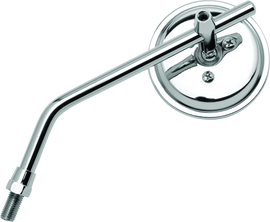 BikeMaster 3in Adjustable Round Mirror 10mm - Each - Chrome