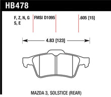 Load image into Gallery viewer, Hawk 13-14 Ford Focus ST / Mazda/ Volvo Performance Ceramic Street Rear Brake Pads
