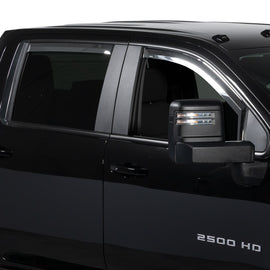 Putco 14-18 Chevy Silverado LD - 4 Door - Crew Cab Element Chrome Window Visors