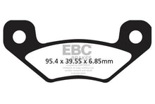 Load image into Gallery viewer, EBC 13-14 Can Am Commander 800 (STD 800R/RX 1000/Locking Rear Diff) Front Left/Right R Brake Pads