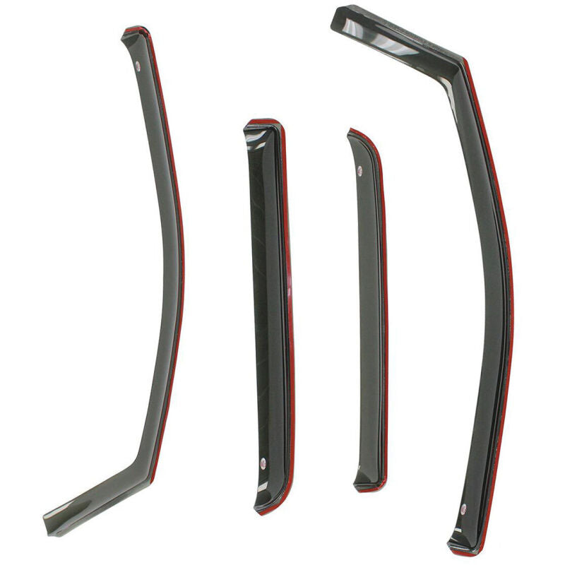 Westin 2007-2018 Toyota Tundra Crew Max In-Channel Wind Deflector 4pc - Smoke