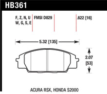 Load image into Gallery viewer, Hawk 06+ Civic Si HPS Street Front Brake Pads