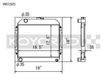 Load image into Gallery viewer, Koyo 71-74 Toyota Corolla 1.6L TE27/TE28/TS21 Manual Radiator