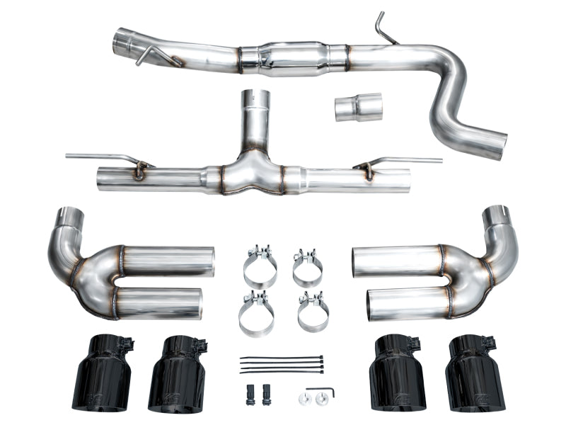 AWE Tuning 22-24 Audi 8Y S3 Track Edition Exhaust - Diamond Black Tips