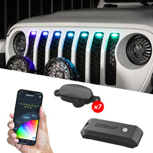 Load image into Gallery viewer, XK Glow XKmax Pre-Runner Style RGBW LED Grill Pods - 7pc