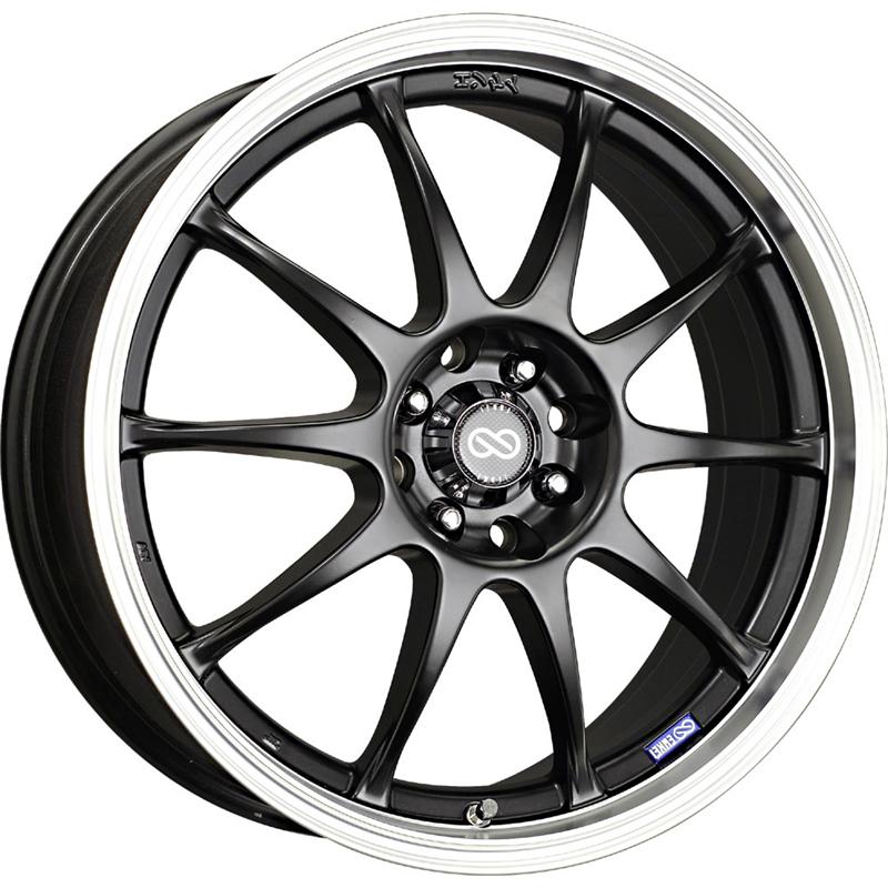 Enkei J10 15x6.5 5x100/114.3 38mm Offset 72.62mm Bore Dia Silver w/ Machined Lip Wheel