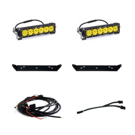 Baja Designs 2021+ Ford Raptor OnX6 Behind Grill Kit -10in. Amber D/C