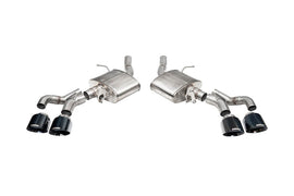 Corsa 22-25 Caddy CT5-V Blackwing 3in Axle-Back - Act. Exh. - Dual Rear Exit - Twin 4.5in Tips - Blk