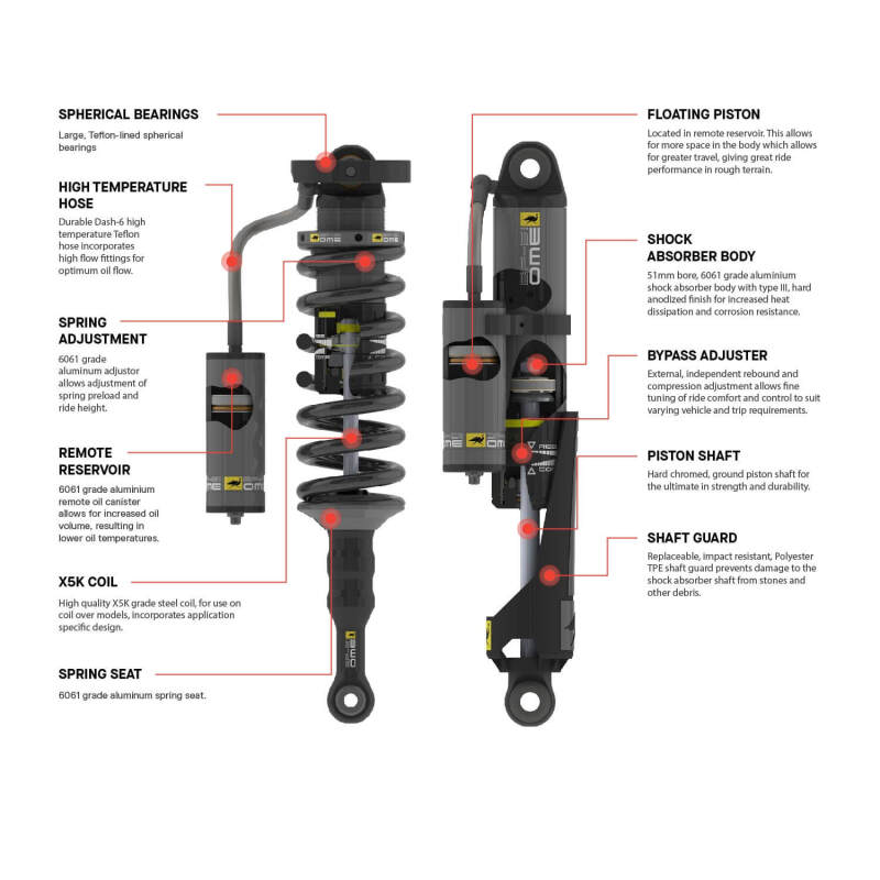 ARB OME Toyota LC Prado 250 Front Left Coilover
