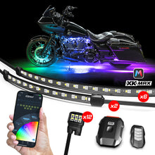 Load image into Gallery viewer, XK Glow XKmax RGBW 20pc addressable Motorcycle Underglow Light Kit