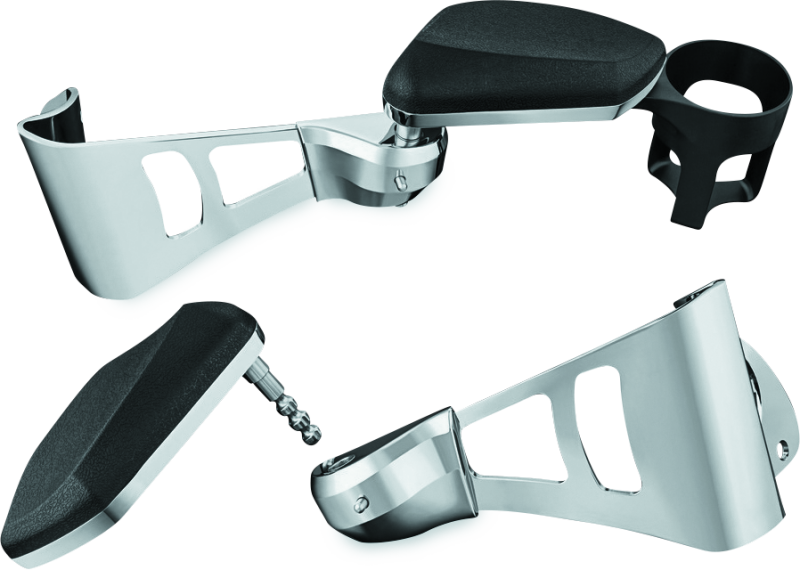 Kuryakyn Passenger Armrests 14-23 Touring and Tri Glide Chrome