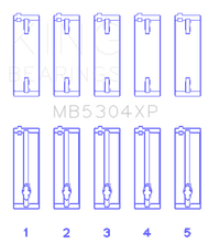 Load image into Gallery viewer, King Engine Bearings Mazda B6/B6-T/ZM/B3/B5 Main Bearing Set - Size +0.25mm