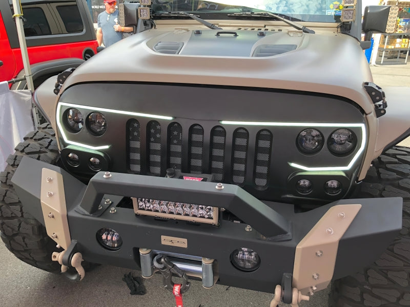 Oracle VECTOR Series Full LED Grille - Jeep Wrangler JK - NA