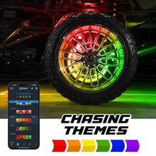 Load image into Gallery viewer, XK Glow XKmax 16.5in LED Ultra 3-Row Wheel Ring Light Kit w/ RGBW Color Chasing