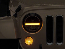 Load image into Gallery viewer, Raxiom 97-18 Jeep Wrangler TJ &amp; JK Axial 7-In LED Headlights w/ DRL - Black Housing (Clear Lens)