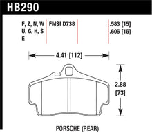 Load image into Gallery viewer, Hawk 98 Porsche 911 Targa/99-08 911 Carrera 4/00-06 Boxster S DTC-70 15mm Rear Brake Pads
