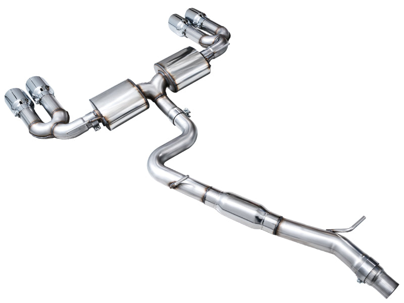 AWE Tuning 22-24 Audi 8Y S3 Touring Edition Exhaust - Chrome Silver Tips