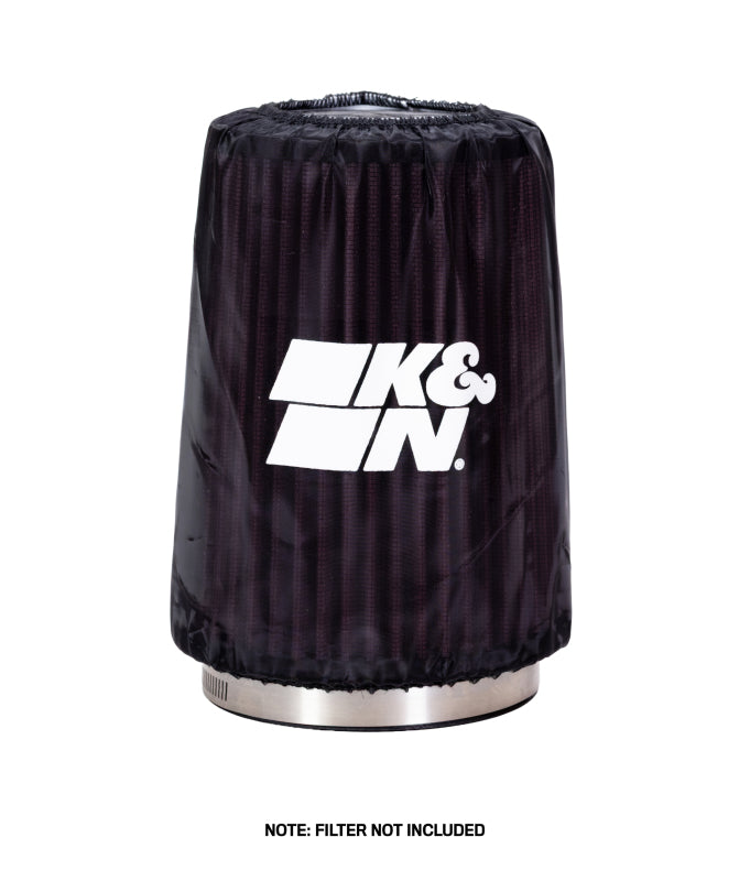 K&N Drycharger Air Filter Wrap Round Tapered Black 5.375in Base ID x 4.375in Top ID x 7 H