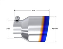 Load image into Gallery viewer, MBRP Universal Stainless Steel Dual Wall Tip 4.5in OD/3in Inlet/6.13in L