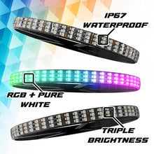 Load image into Gallery viewer, XKGlow XKmax 15in LED Ultra 3-Row Wheel Ring Light Kit w/RGBW Color Chasing App Control