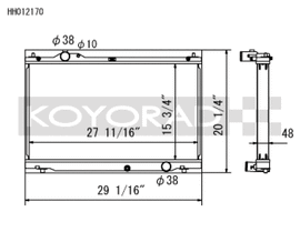 Koyo 08-11 Lexus IS-F 5.0L (AT) Radiator