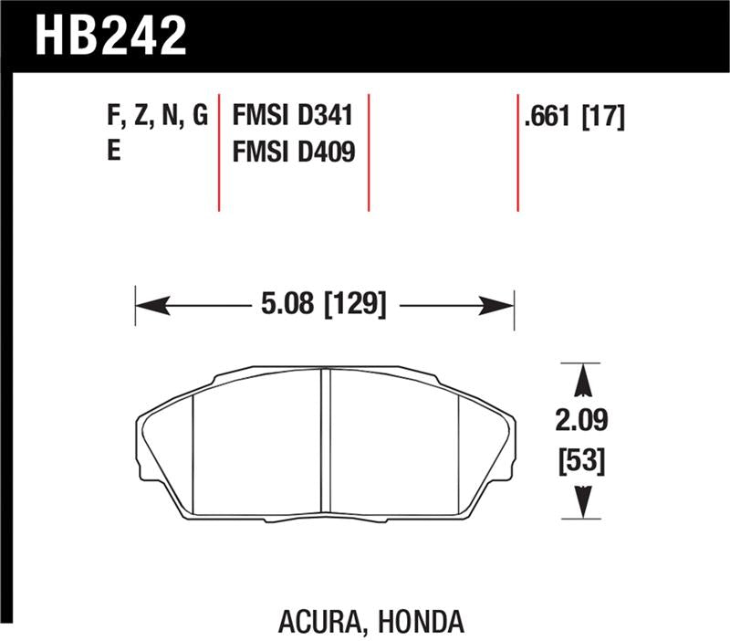 Hawk HP+ Street Brake Pads