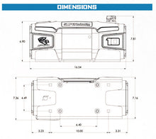 Load image into Gallery viewer, Superwinch 10000 LBS 12V DC 3/8in x 54ft Synthetic Rope Scorpion 10000SR Winch - Black Powdercoat